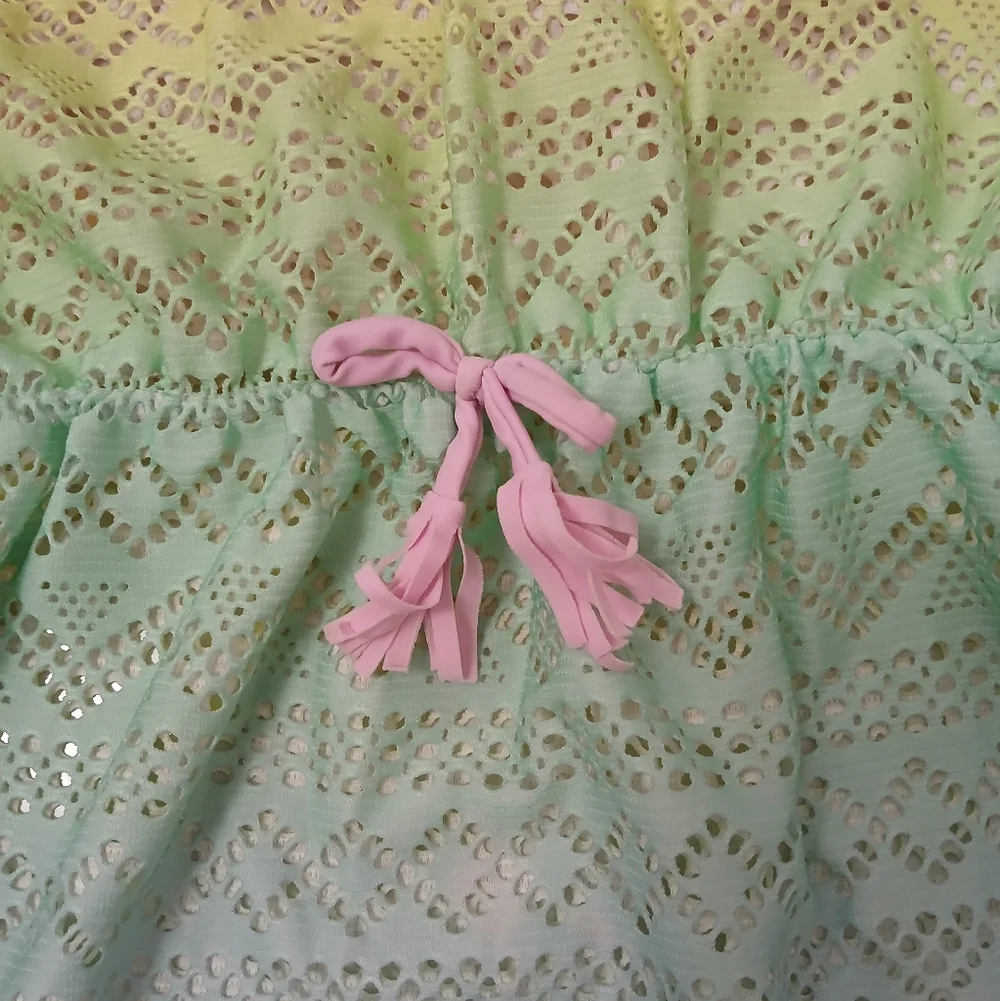 Place Multicolor Lace Kids Dress